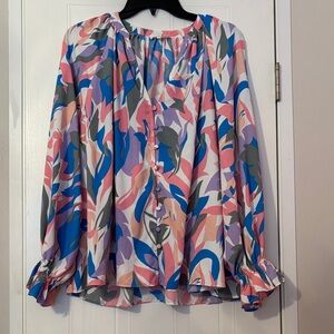 Entro Multicolor Abstract Blouse